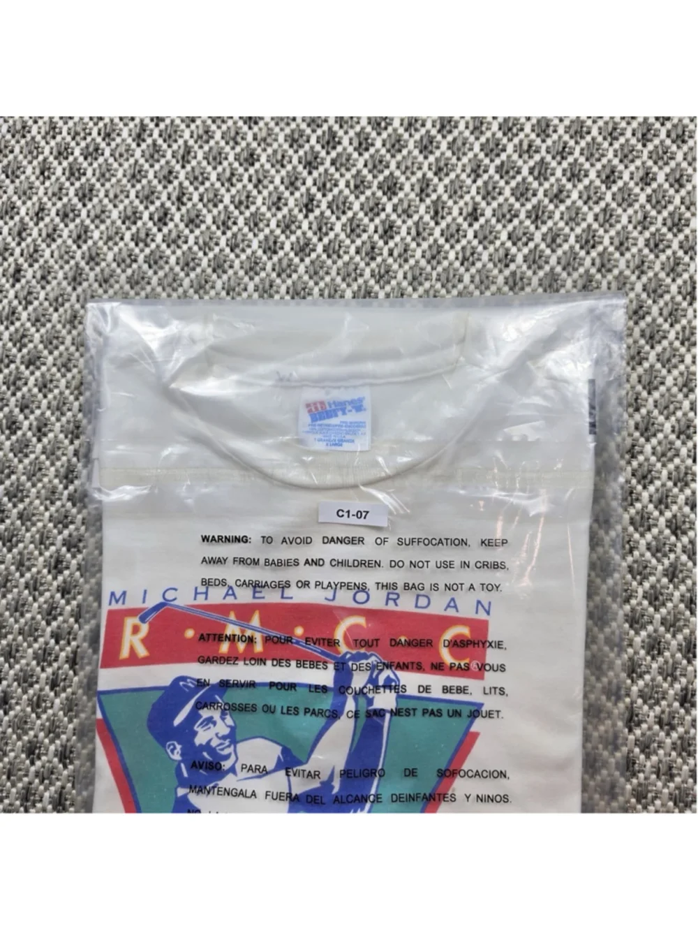 Vintage Michael Jordan RMCC Celebrity Golf Classic T Shirt USA XL White 90s - Picture 10 of 10